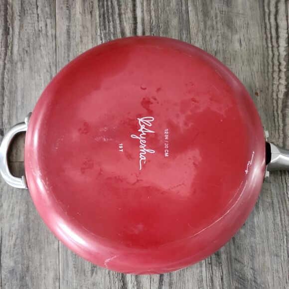 Ayesha Curry Home Collection Porcelain Enamel Nonstick Covered Deep Sienna Red - Picture 4 of 4